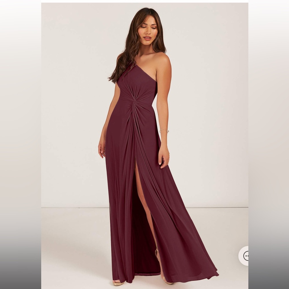 Azazie Cabernet Brooke dress